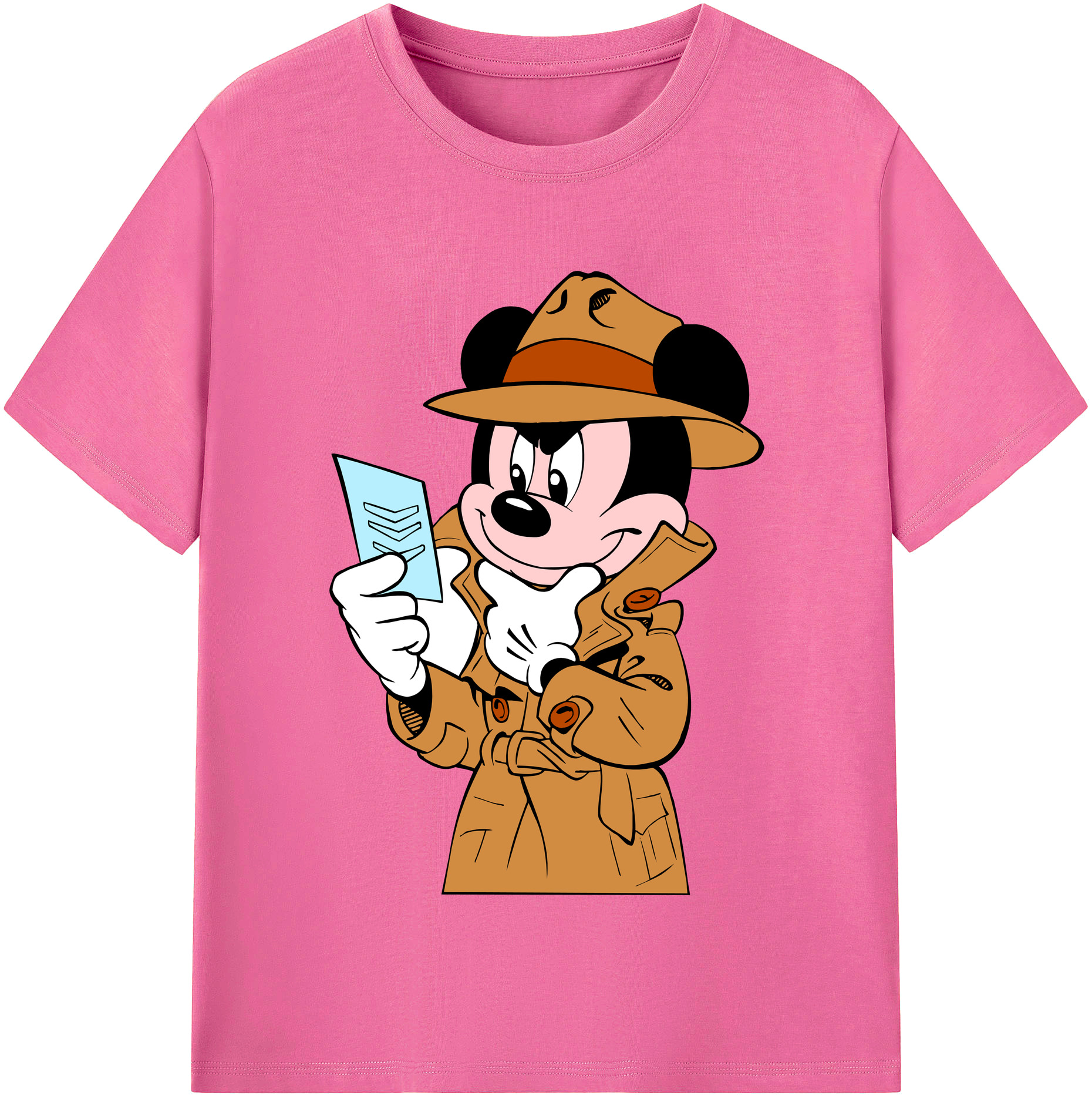 （画像用） ミッキーマウス Mickey Mouse レディースカジュアルプリントTシャツ（綿100％）